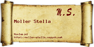 Moller Stella névjegykártya
